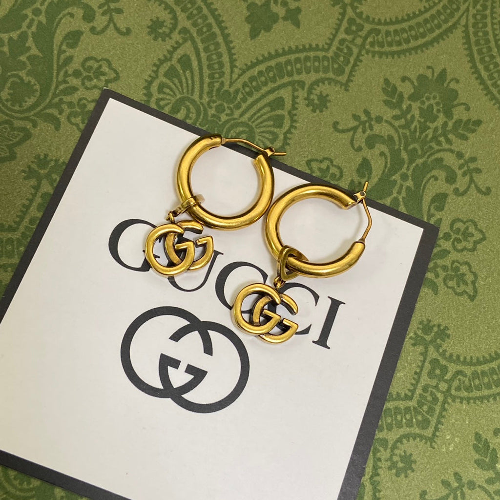 18K Gucci Hollow Earrings