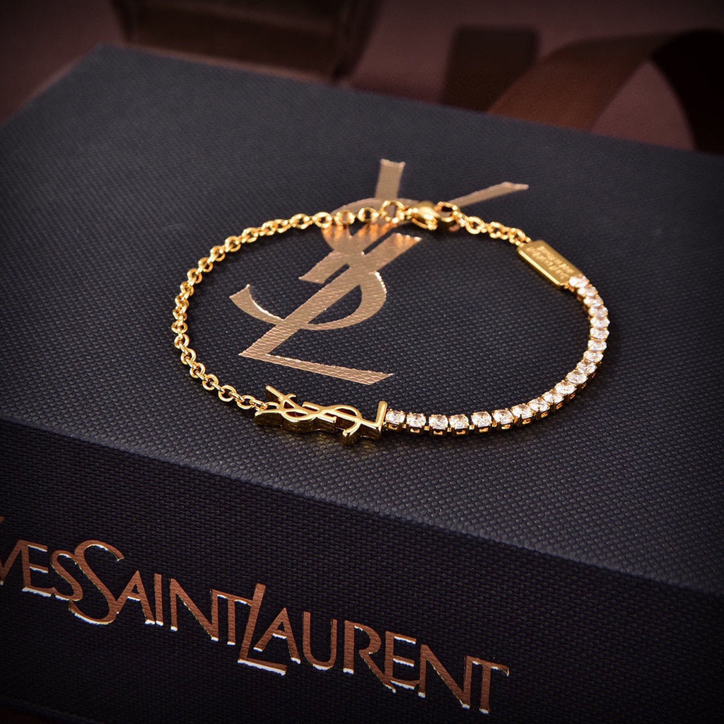 18K YSL Diamond Chain Bracelet