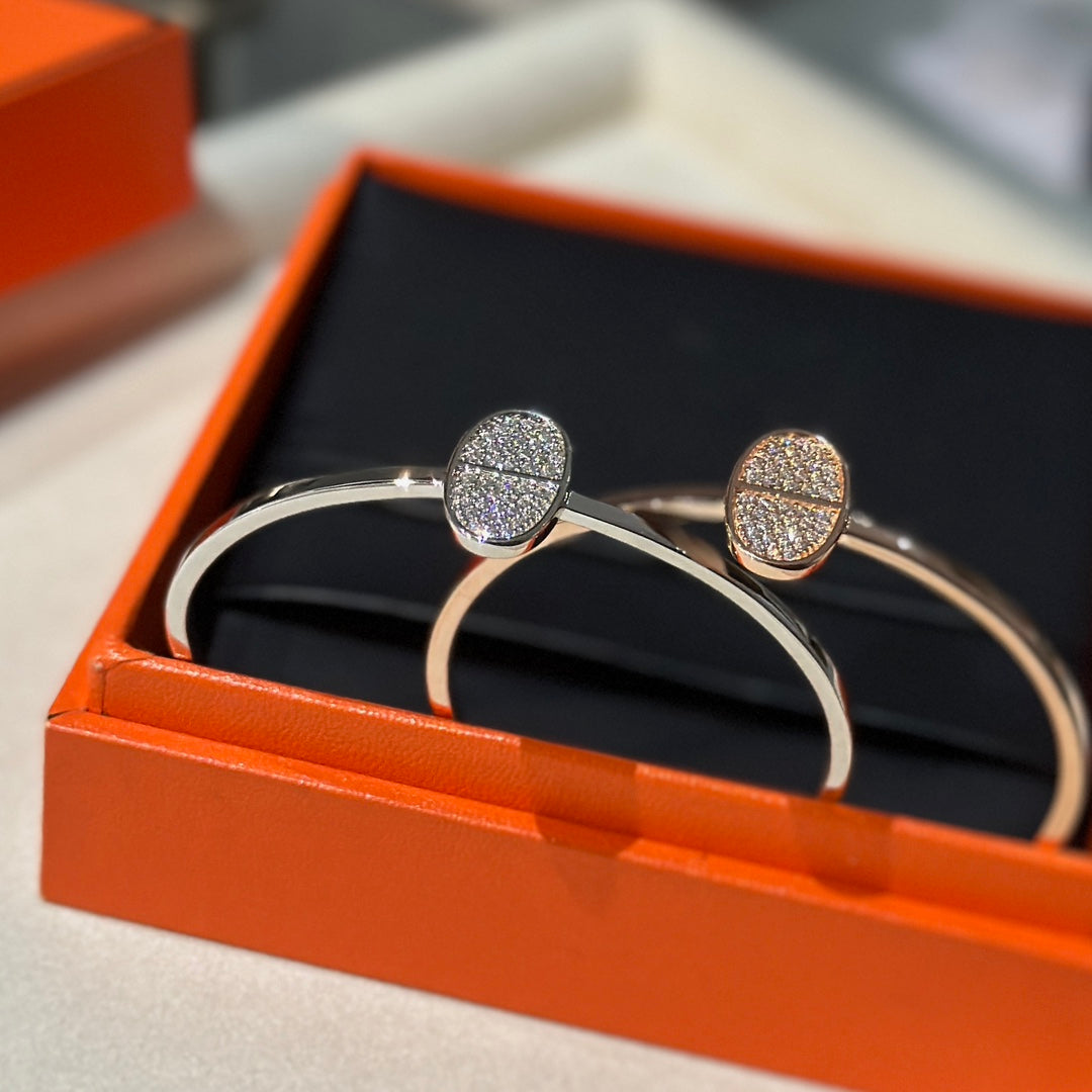 18K Chaine d'Ancre Verso Hermes Bracelet