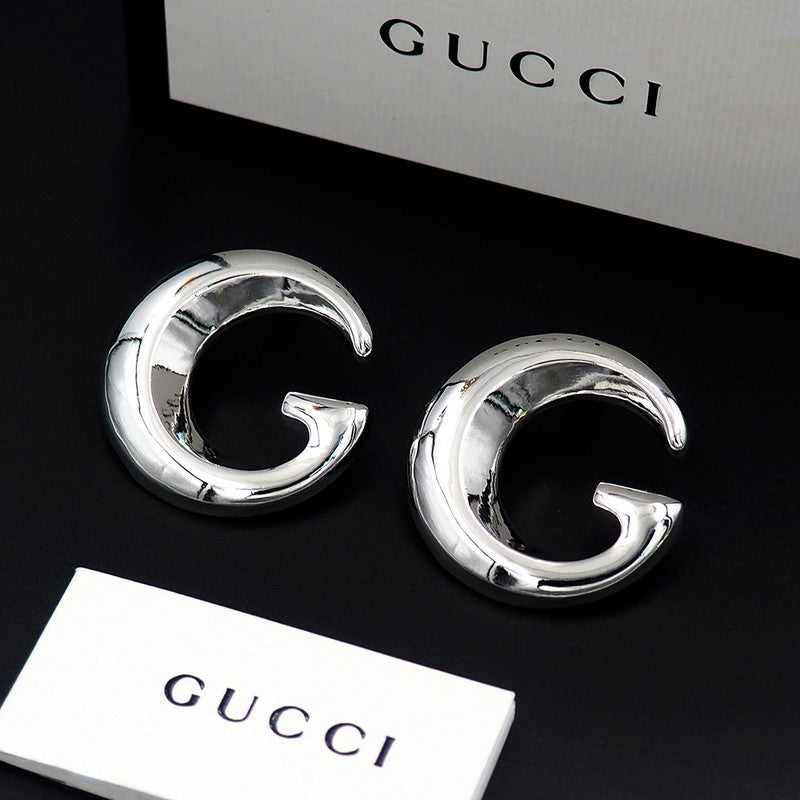 18K Gucci Large Gold Earrings