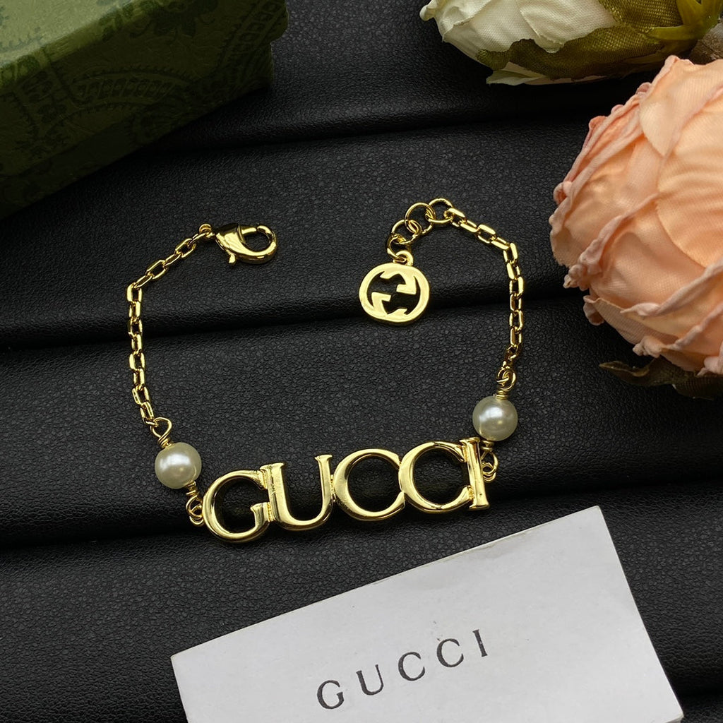 18K Gucci Letter Bracelet