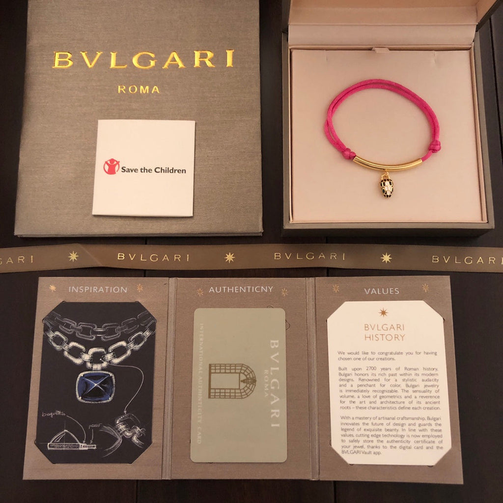 18K BVLGARI BV Serpenti Forever Pink Bracelet