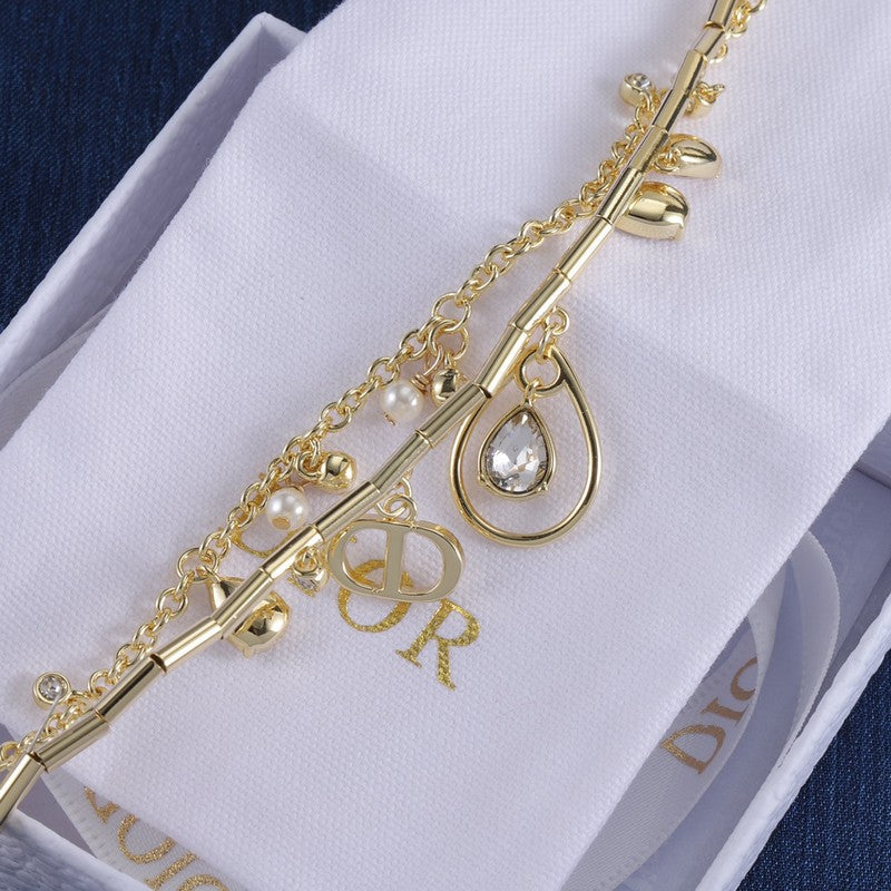 18K Dior Crystal Bracelet