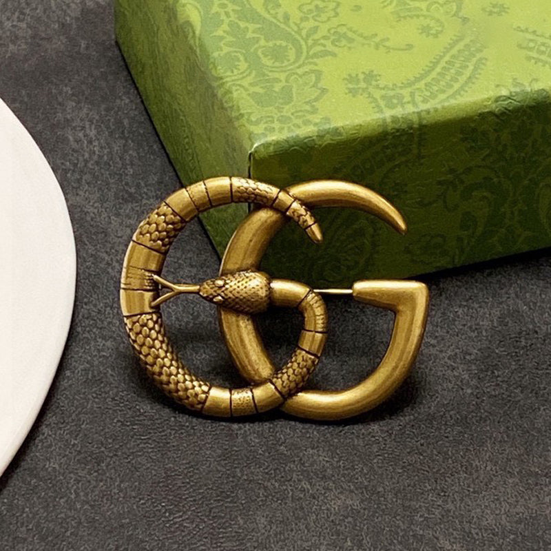 18K Gucci Snake Brooch