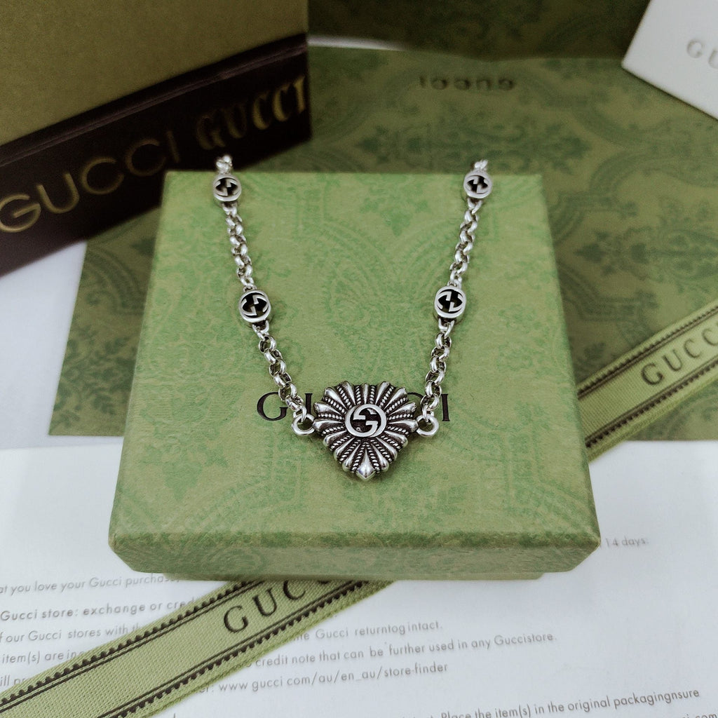 Gucci Interlocking G Heart Necklace