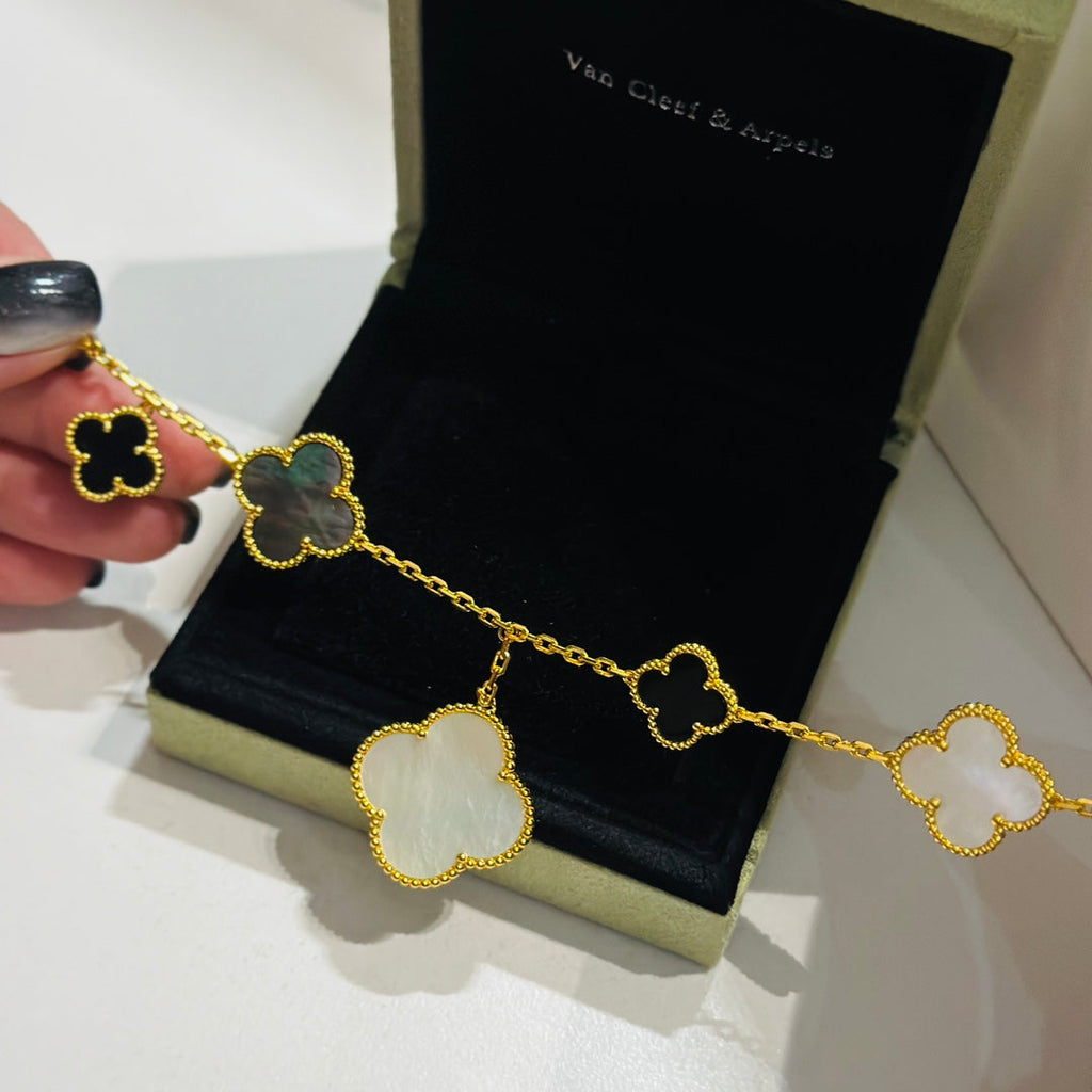 18K Van Cleef & Arpels Magic Alhambra Five Motifs Clover Bracelet
