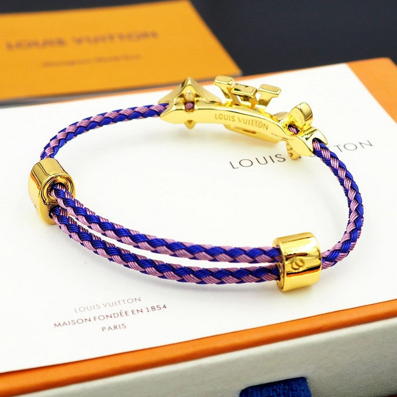 18K Louis Vuitton Monogram Purple Gold Bracelet