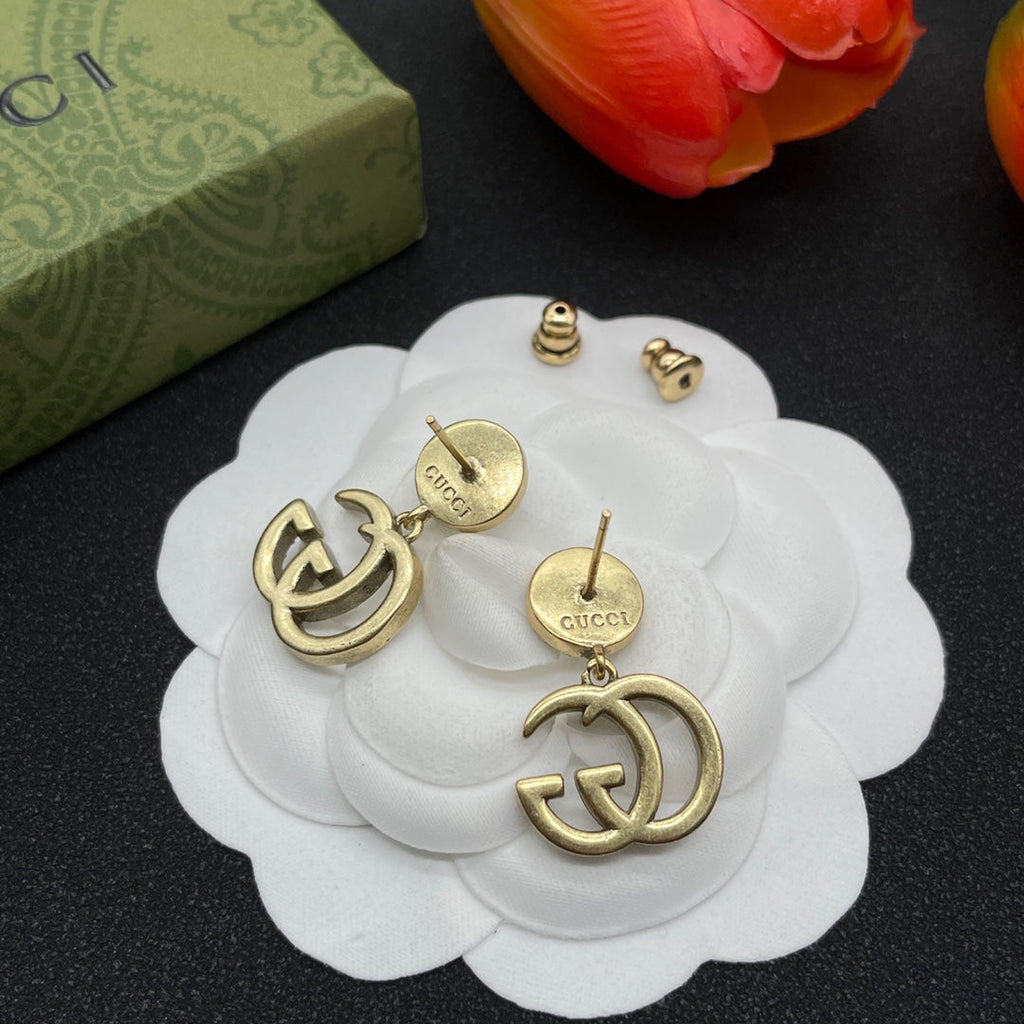 18K Gucci Crystals Earrings