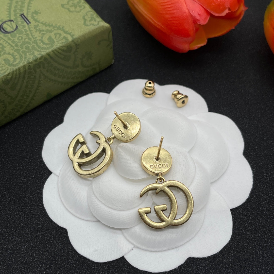 18K Gucci Crystals Earrings