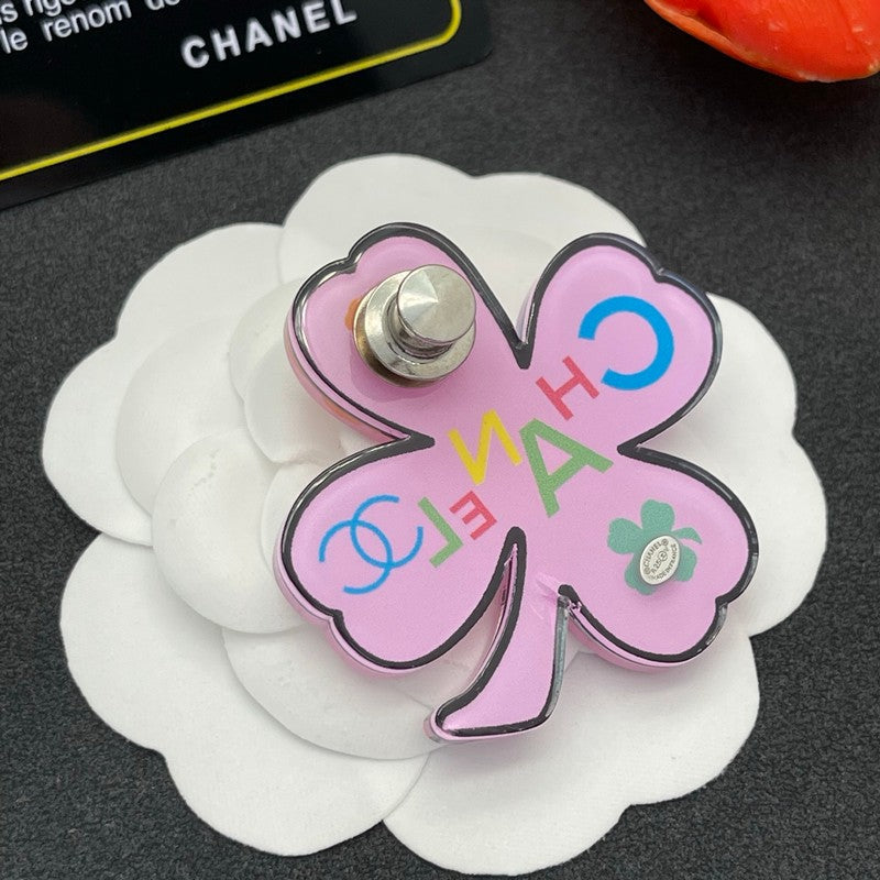 18K Chanel Color Flower Brooch