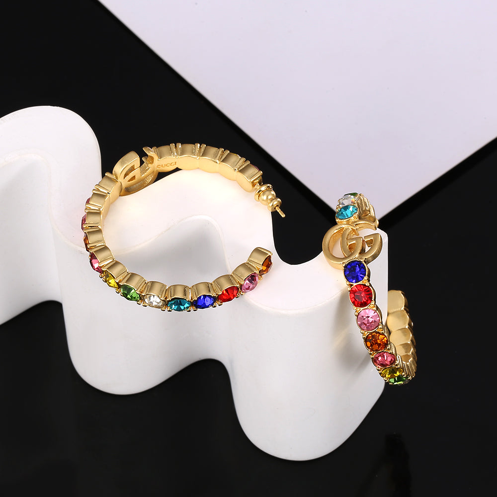 18K Gucci Circle Earrings