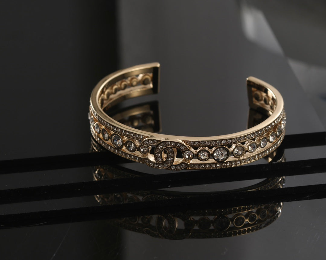 18K Chanel Crystals Cuff Bracelet