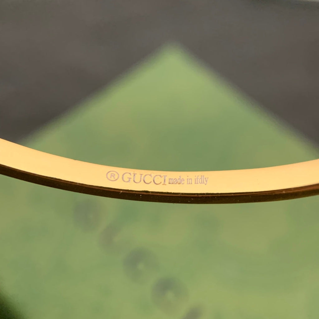 18K Gucci Running Diamond Cuff Bracelet
