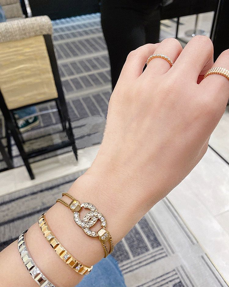 18K Chanel Crystals Bracelet