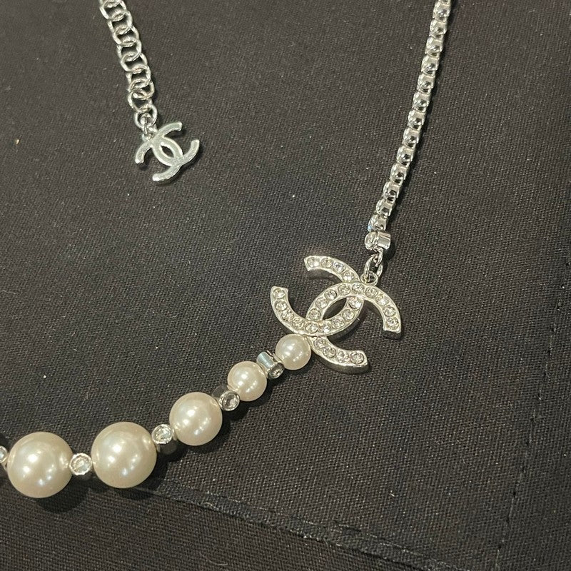 18K Chanel Pearl Chain Necklace