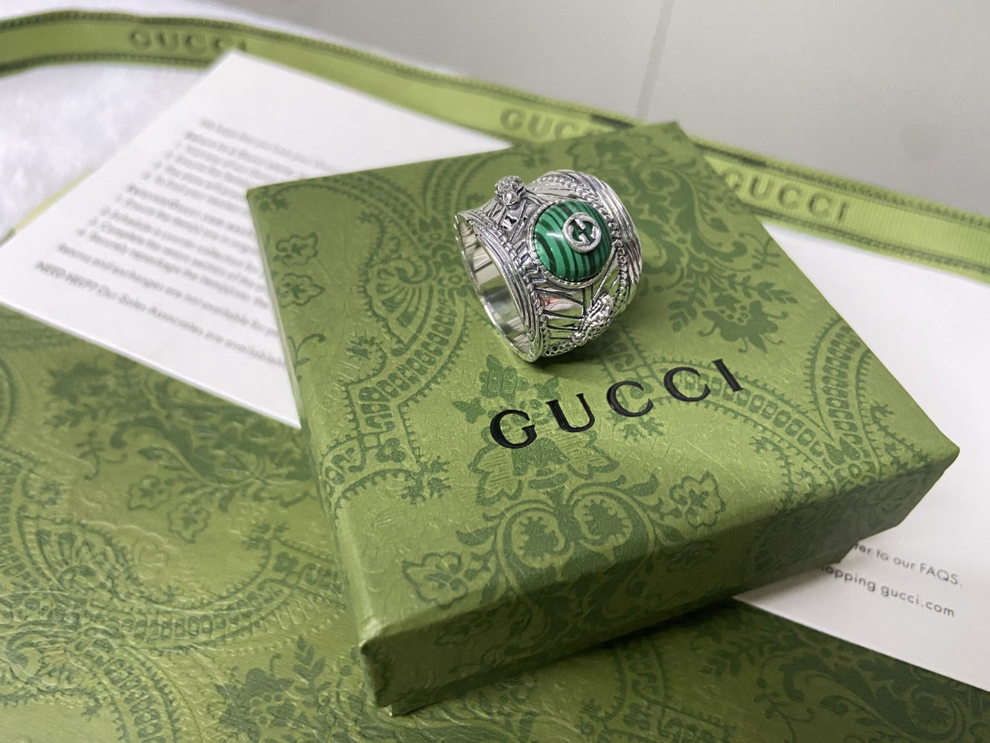 Gucci Garden Snake Interlocking G Ring