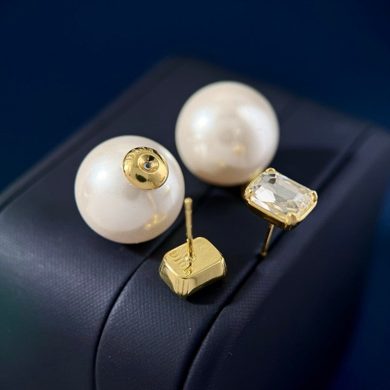 18K Dior Tribales Pearl Earrings