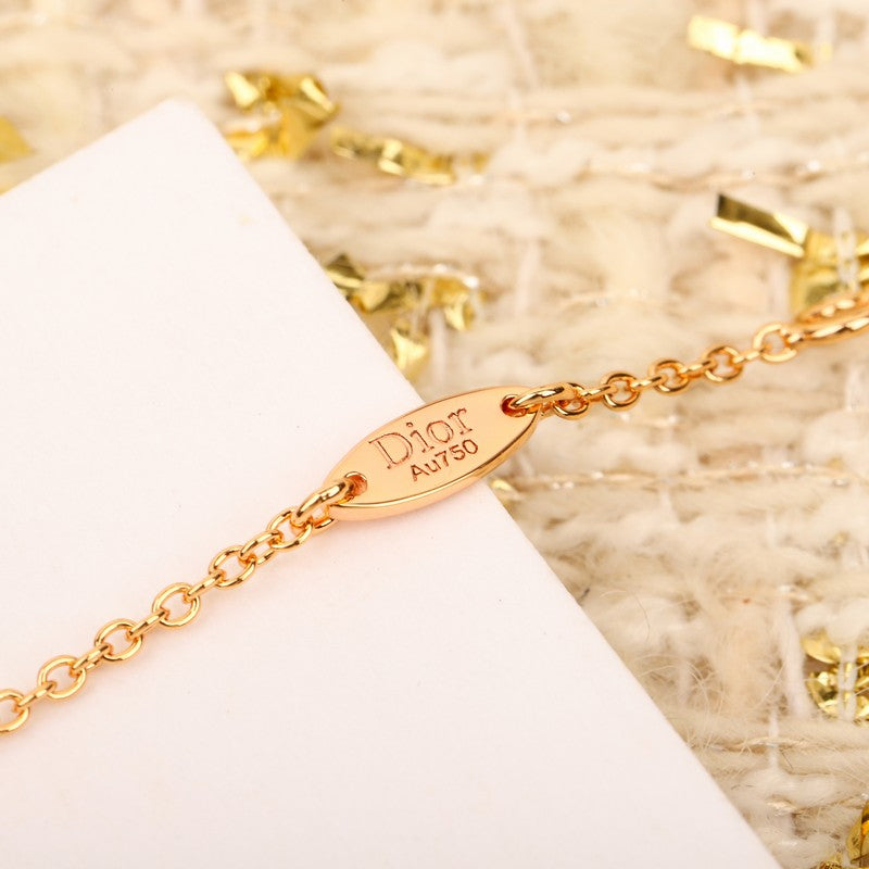 18K Dior Star Diamond Necklace
