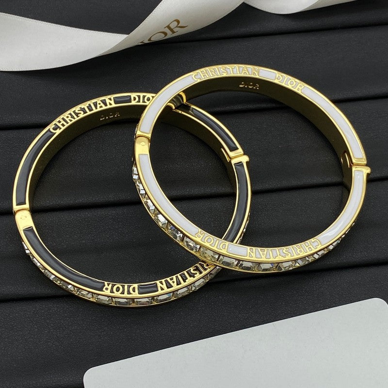 18K Dior Night Code Bangle Bracelet