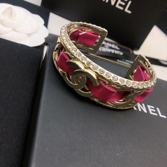 18K Chanel Red Cuff Bracelet