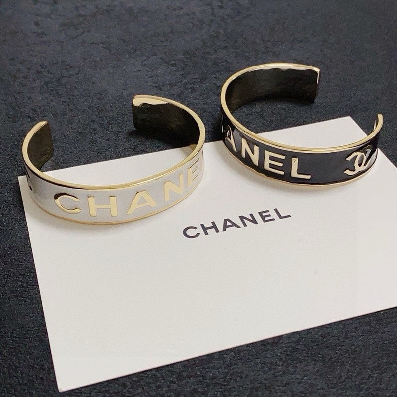 18K Chanel Black & White Gold Bracelet