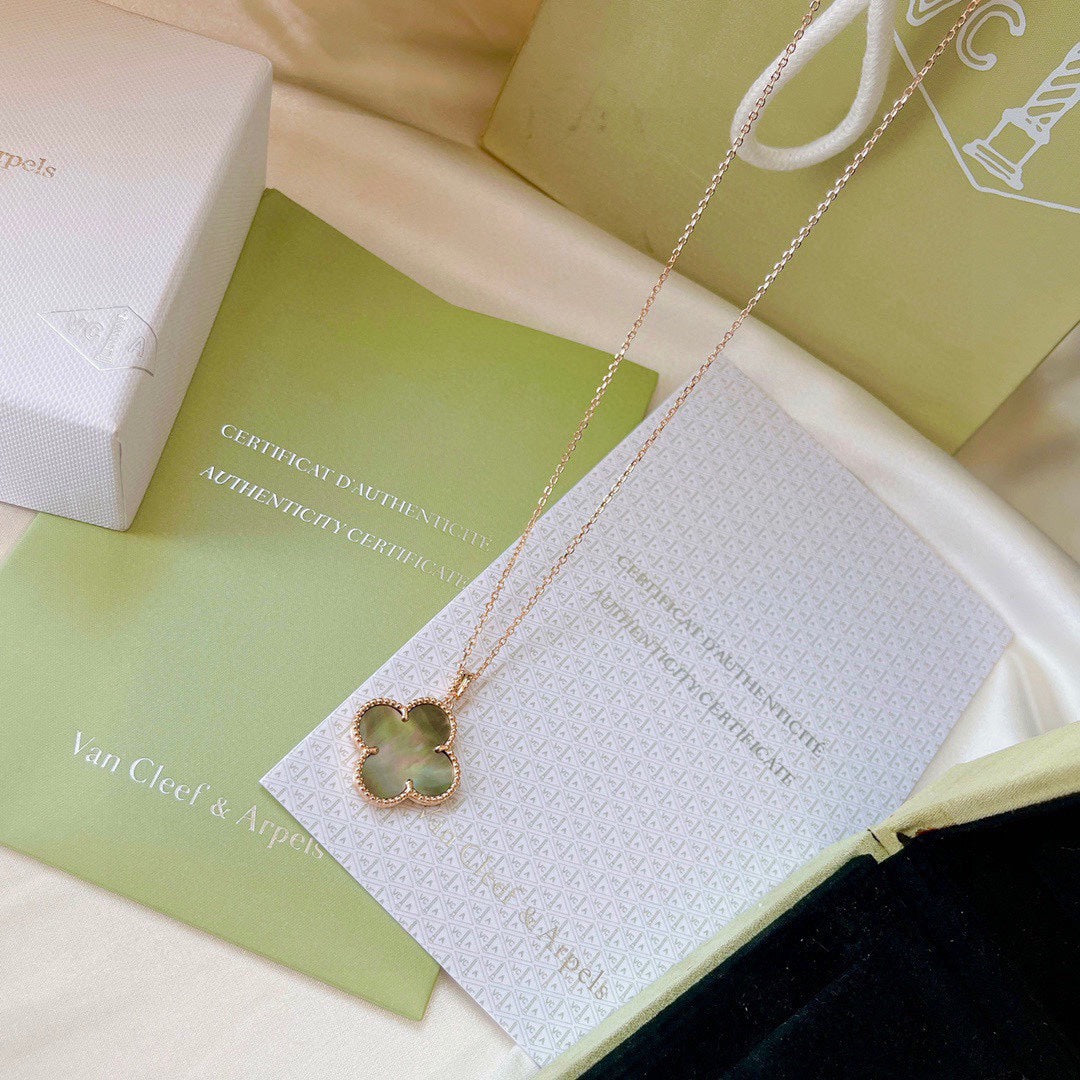 18K Van Cleef & Arpels Magic Alhambra One Motif Pearl Necklace