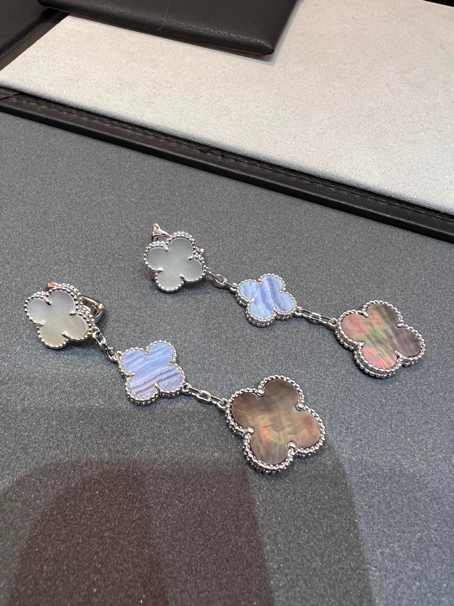 18K Van Cleef & Arpels Magic Alhambra Three Motifs Earrings