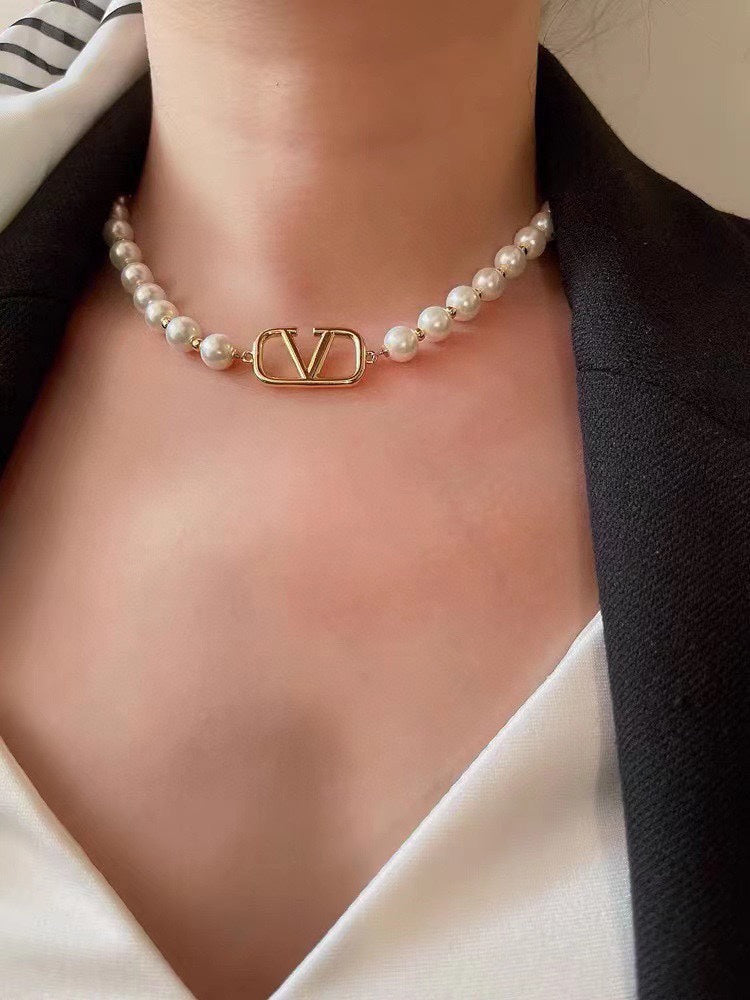 18K Valentino Garavani VLogo Signature Necklace