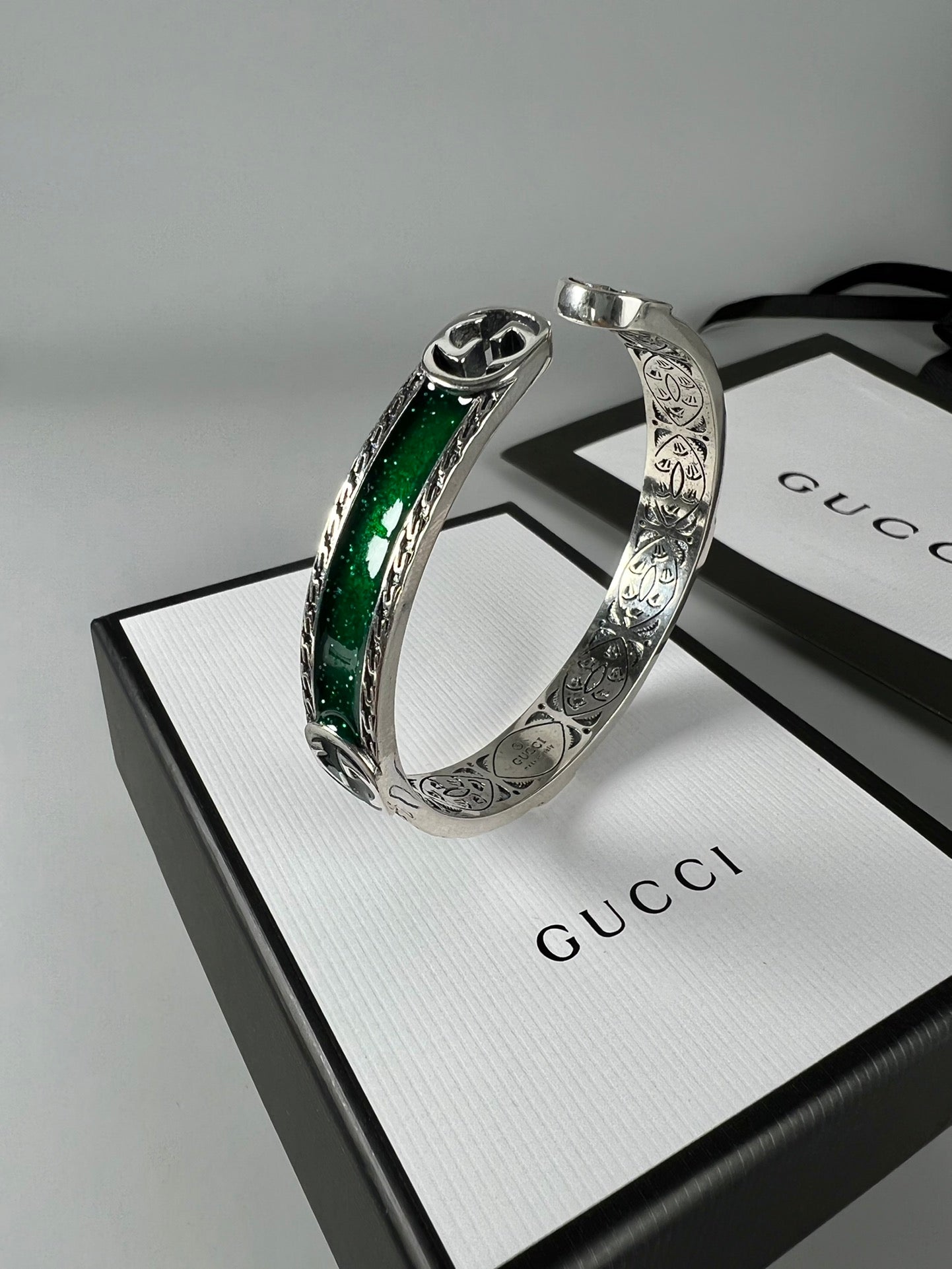 Gucci Interlocking G Bangle Wide Bracelet