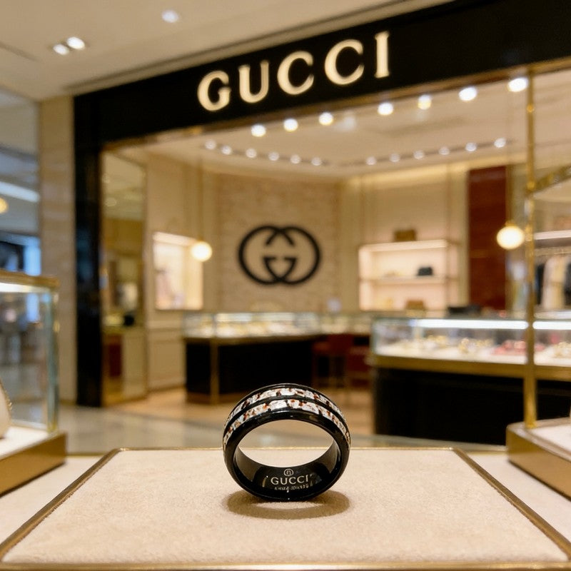 18K Gucci Anger Forest Black Color Ring