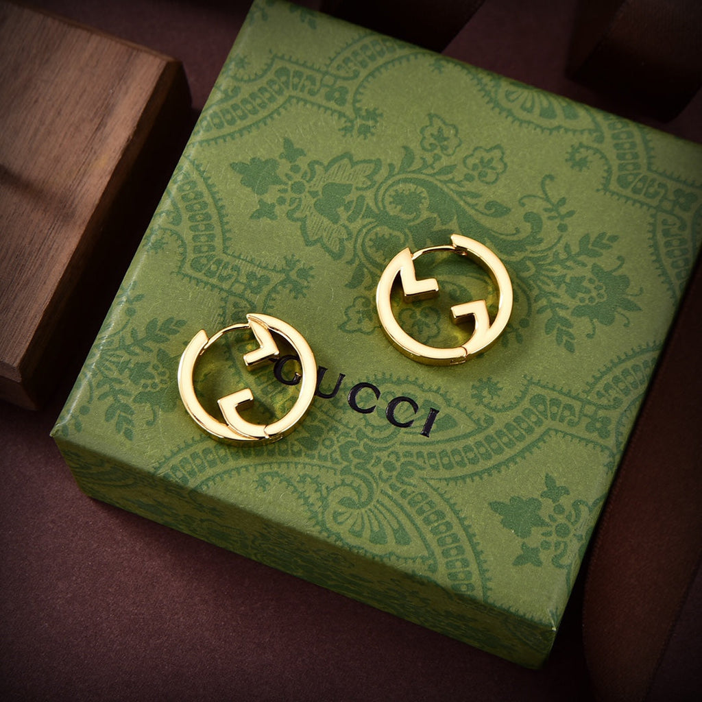 18K Gucci Hollow Earrings
