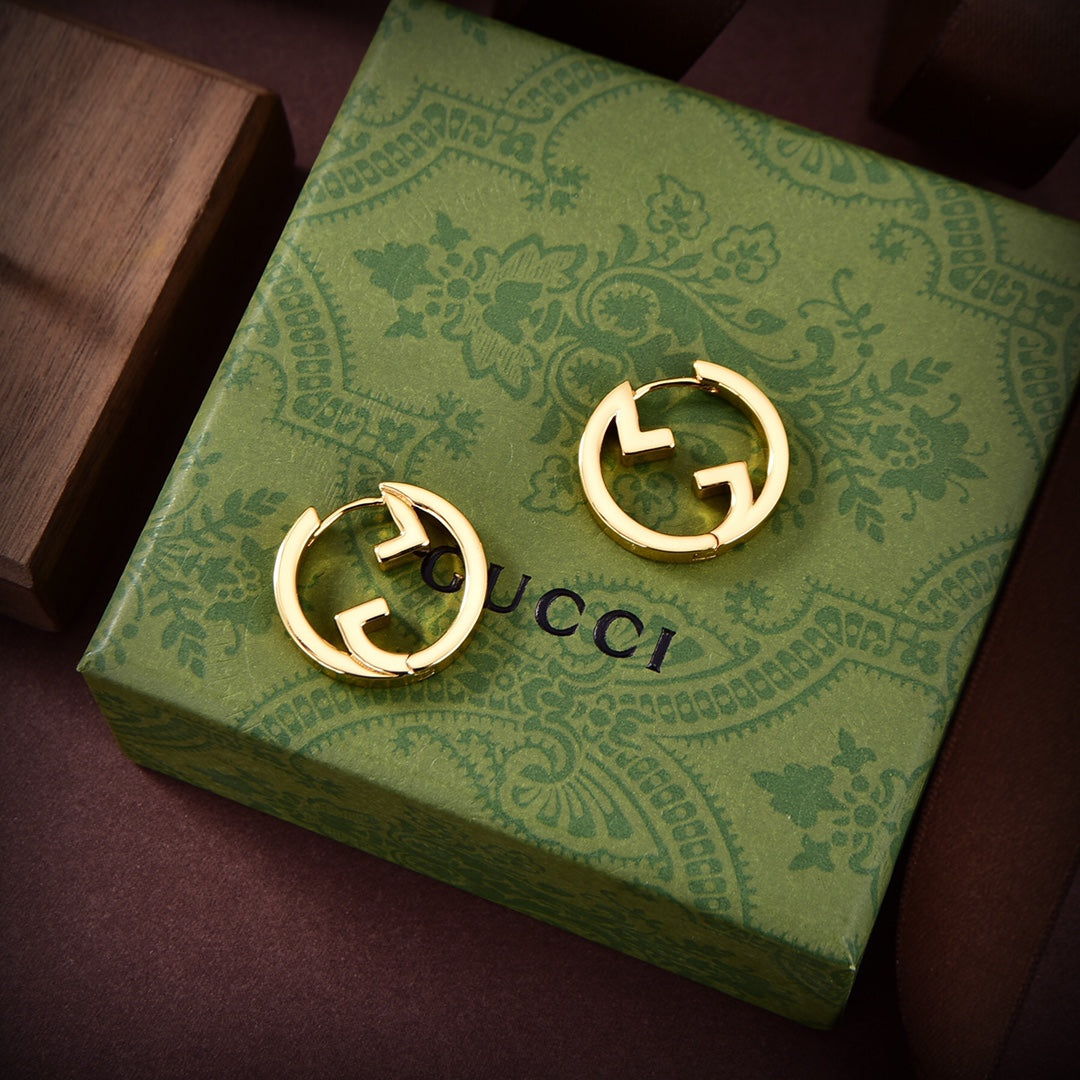 18K Gucci Hollow Earrings
