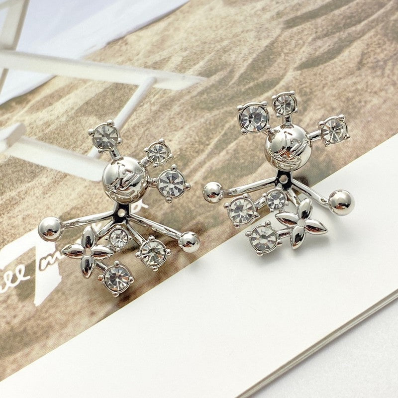 18K Louis Vuitton Diamond Earrings