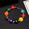 18K Chanel Color Beads Bracelet