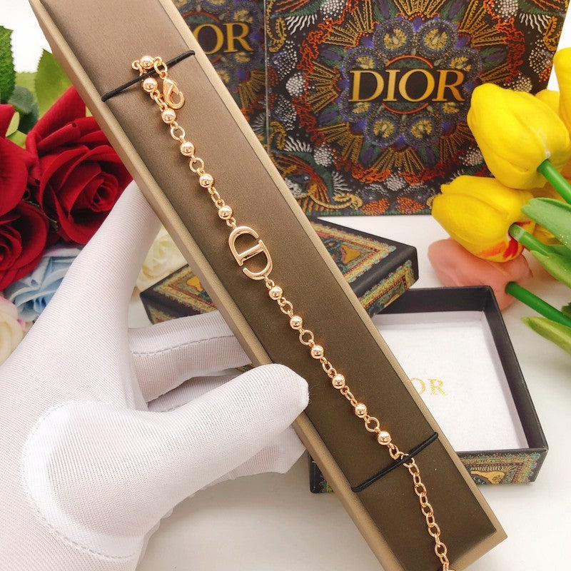 18K Dior Rose Gold Beads Bracelet