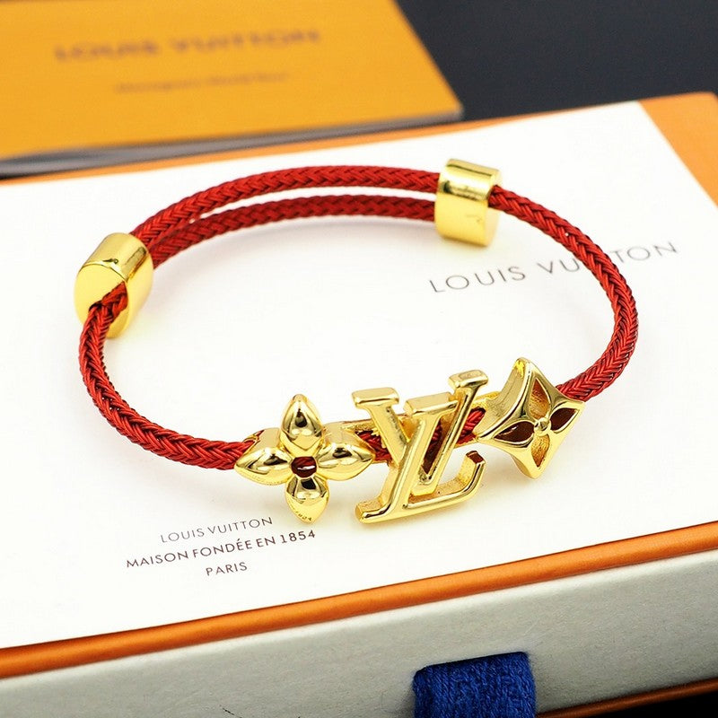 18K Louis Vuitton Monogram Red Gold Bracelet