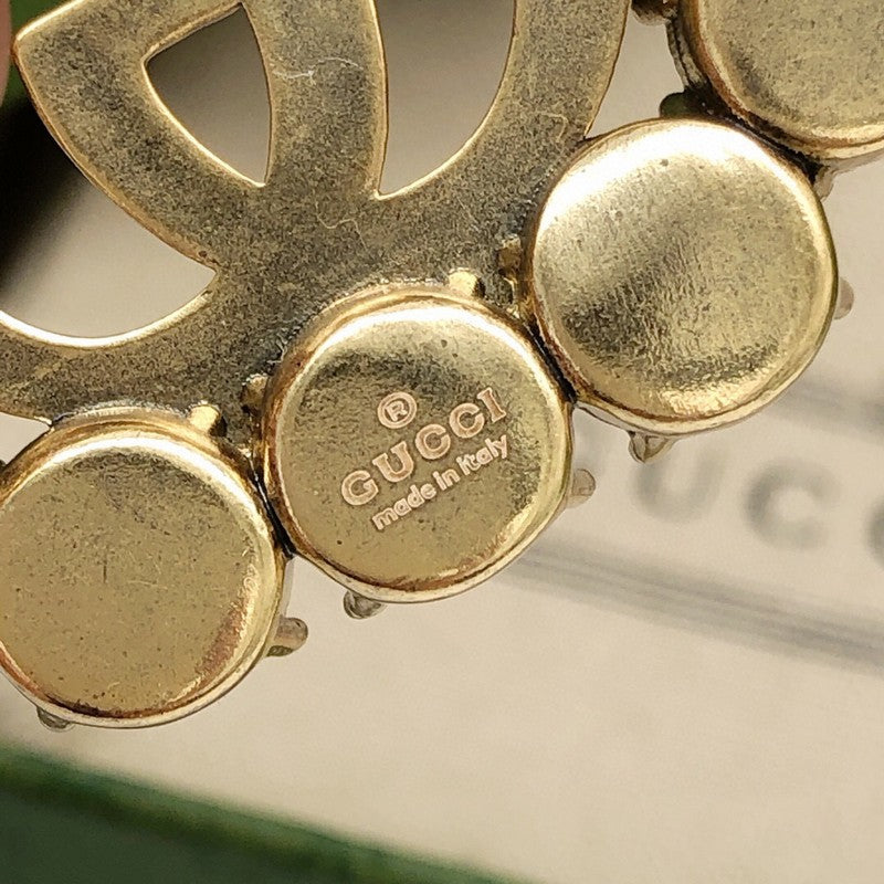 18K Gucci Crystal Square Brooch