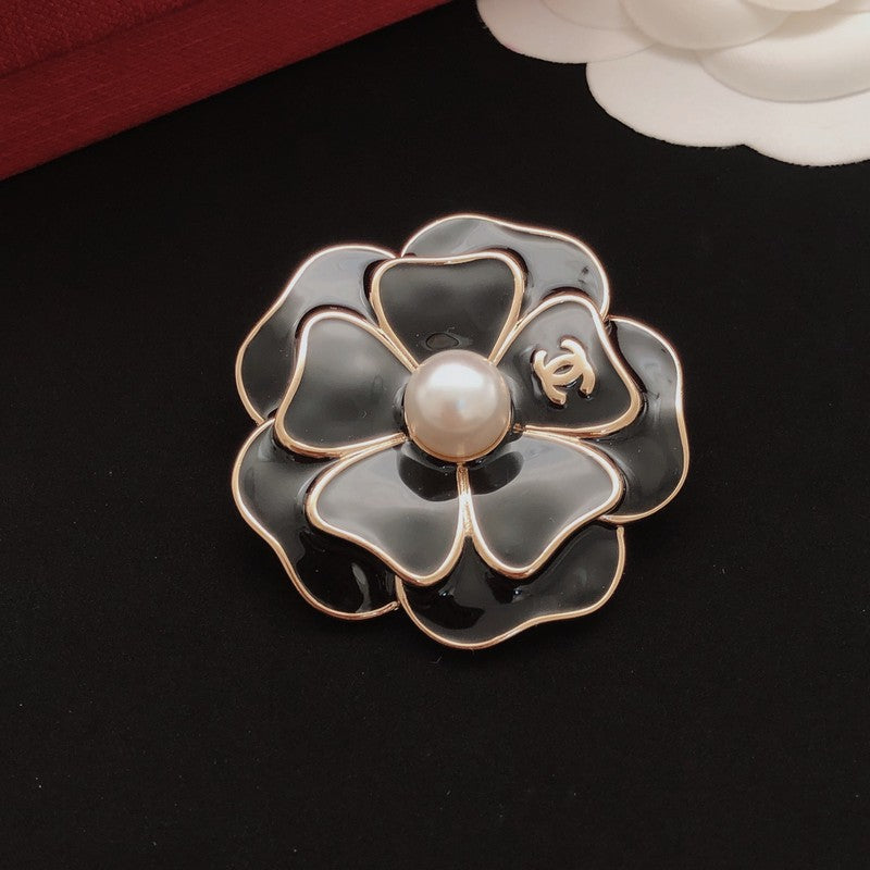 18K Chanel Color Camellia Brooch