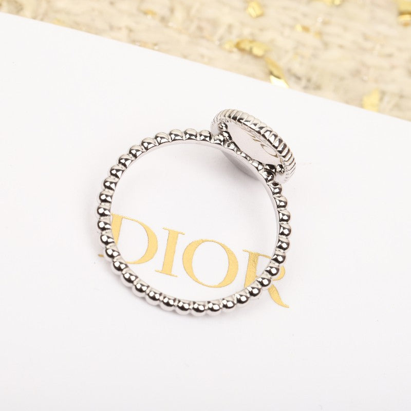 18K Dior Compass Diamond Gold Ring
