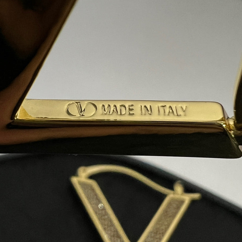 18K Valentino Vlogo Diamonds Earrings