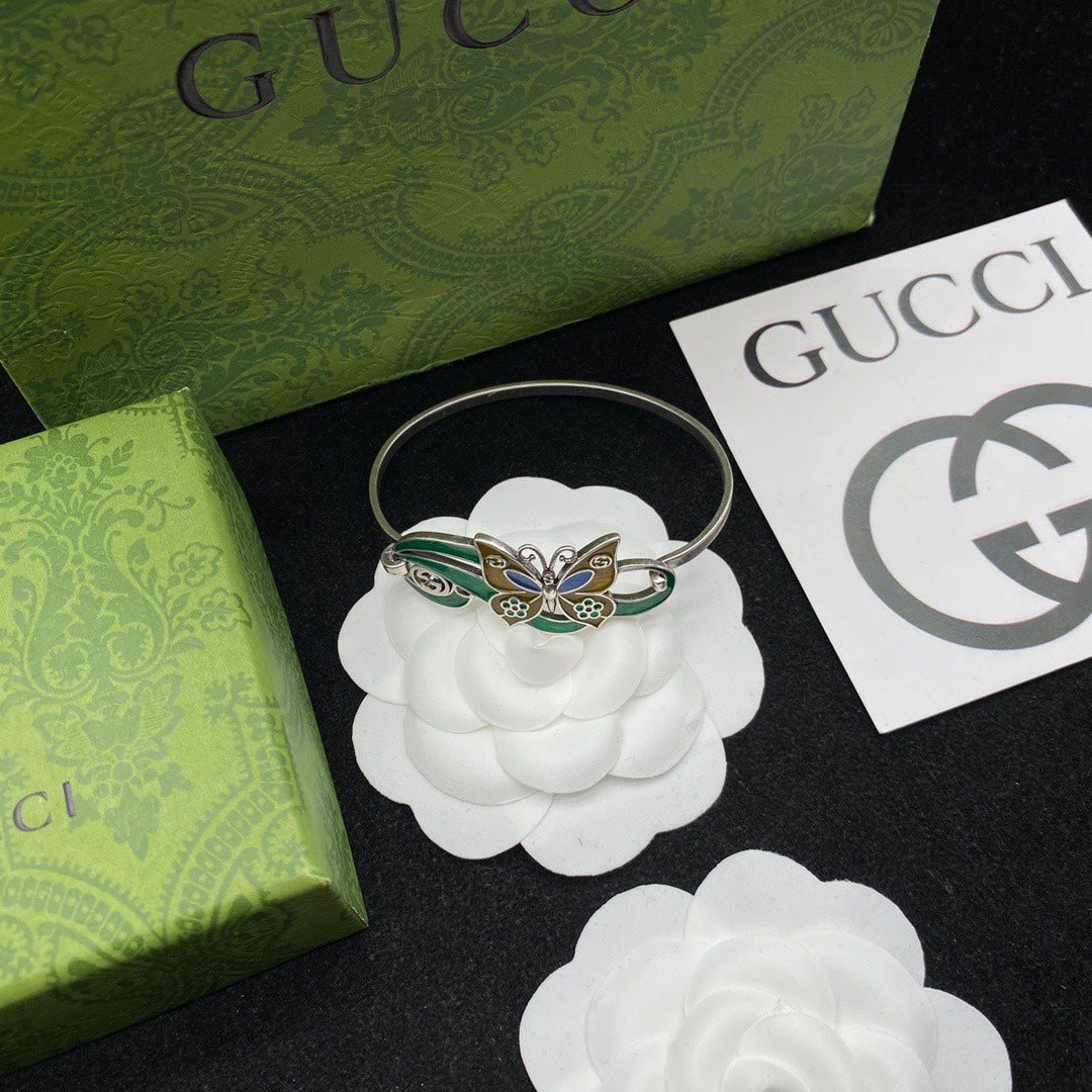 Gucci Interlocking G & Butterfly Bracelet