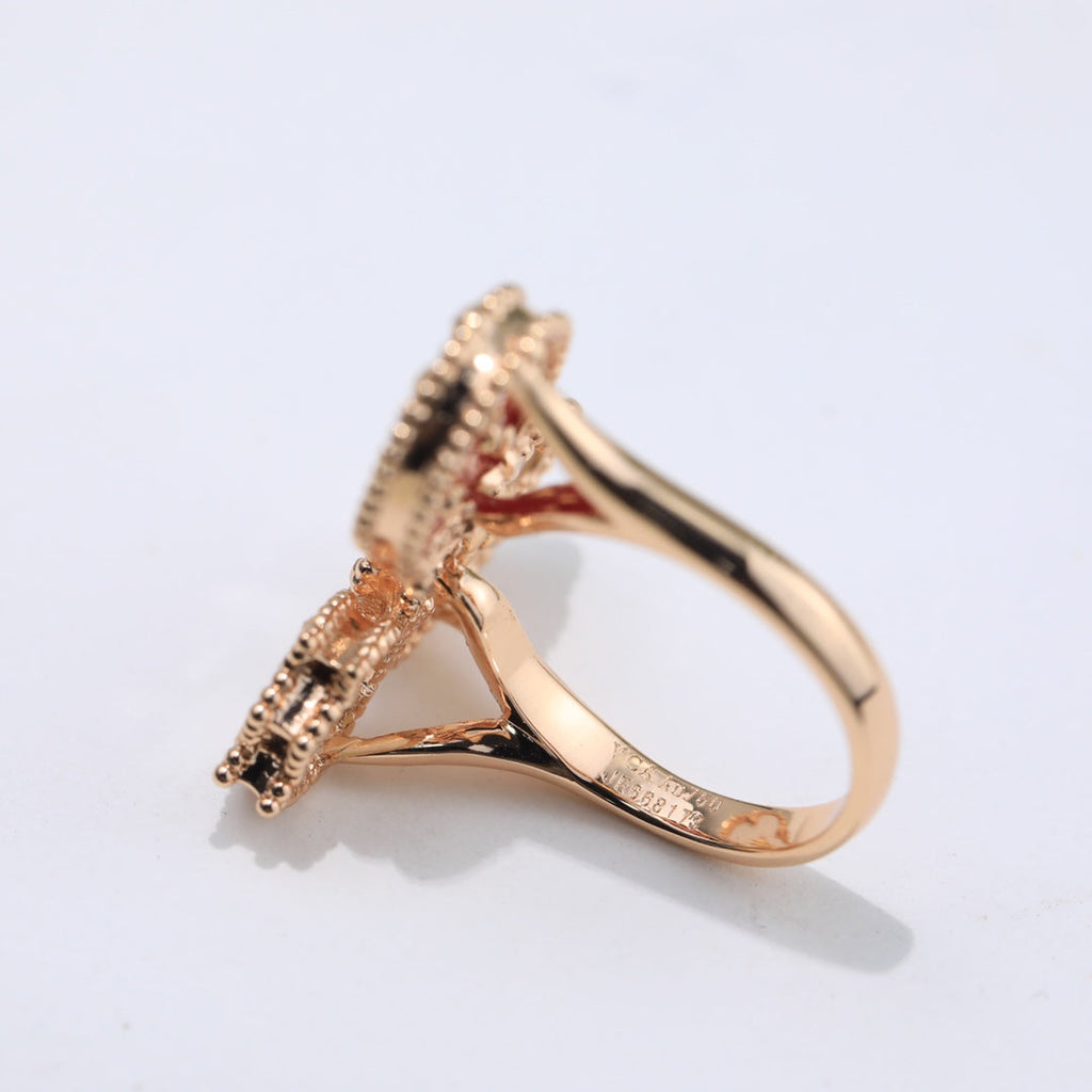 18K Van Cleef & Arpels Lucky Spring Ring