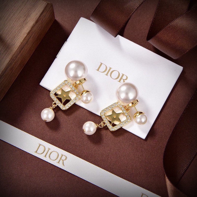 18K Dior 2026 Tribales Pearl Earrings