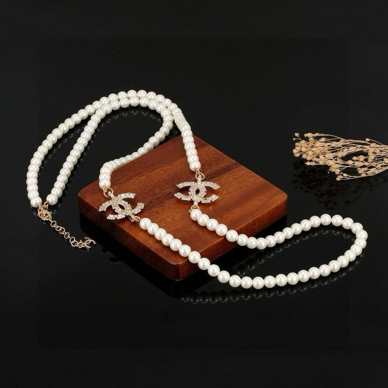 18K Chanel 26C Long Pearl Necklace