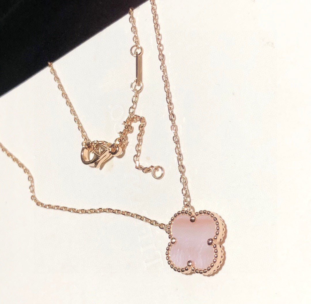 18K Van Cleef & Arpels Magic Alhambra Pink Necklace
