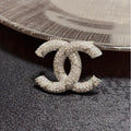 18K Chanel White Gold Diamond Brooch