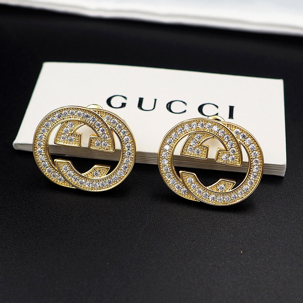 18K Gucci Diamonds Earrings