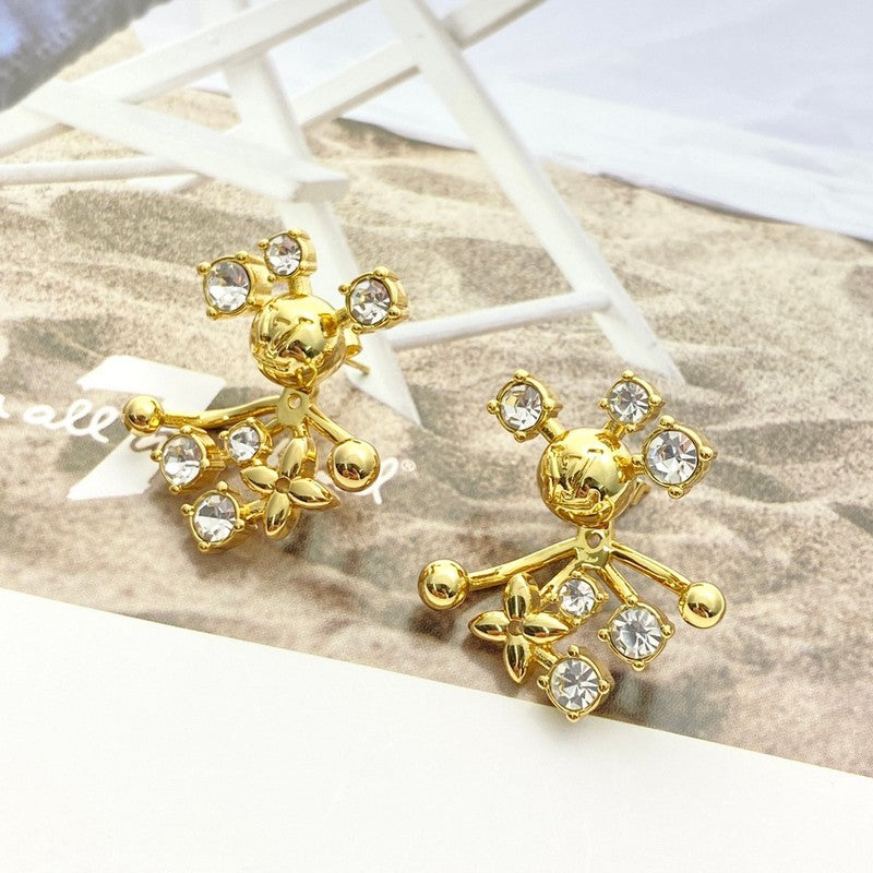 18K Louis Vuitton Diamond Earrings