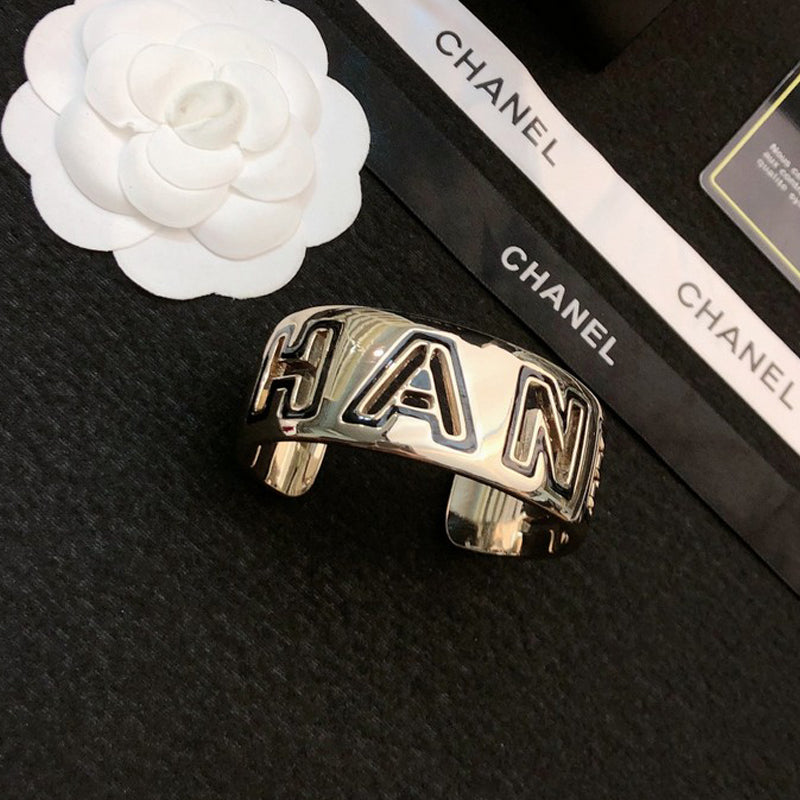 18K Chanel Black & White Cuff Bracelet
