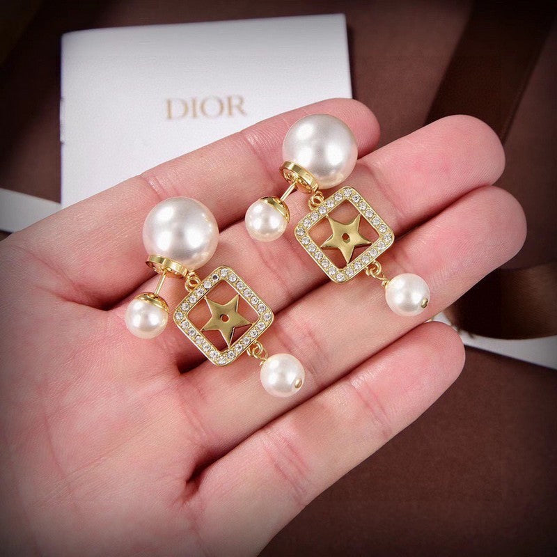 18K Dior 2026 Tribales Pearl Earrings
